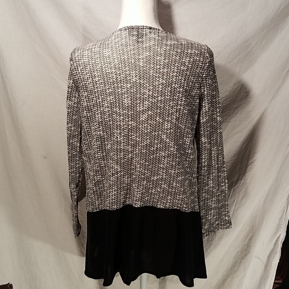 BCX open color block cardigan L like new - Picture 3 of 8